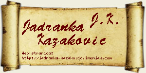 Jadranka Kazaković vizit kartica